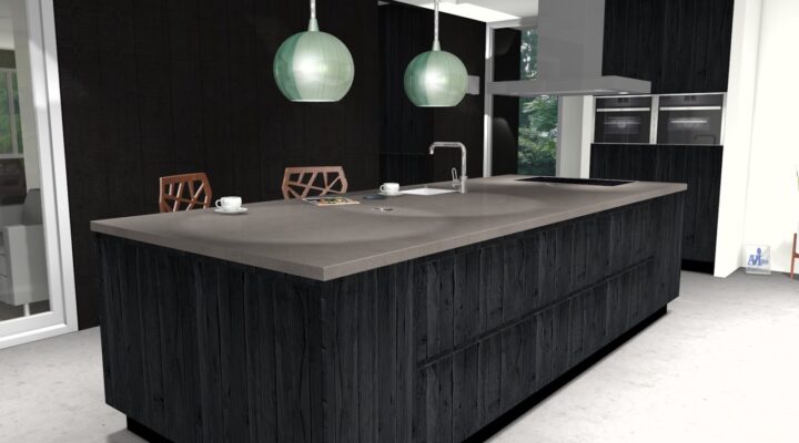 Keuken zwart eiken - Ontwerpen